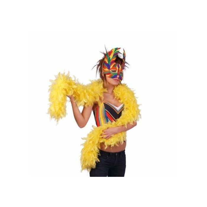 Yellow feather boa 1.83 cm