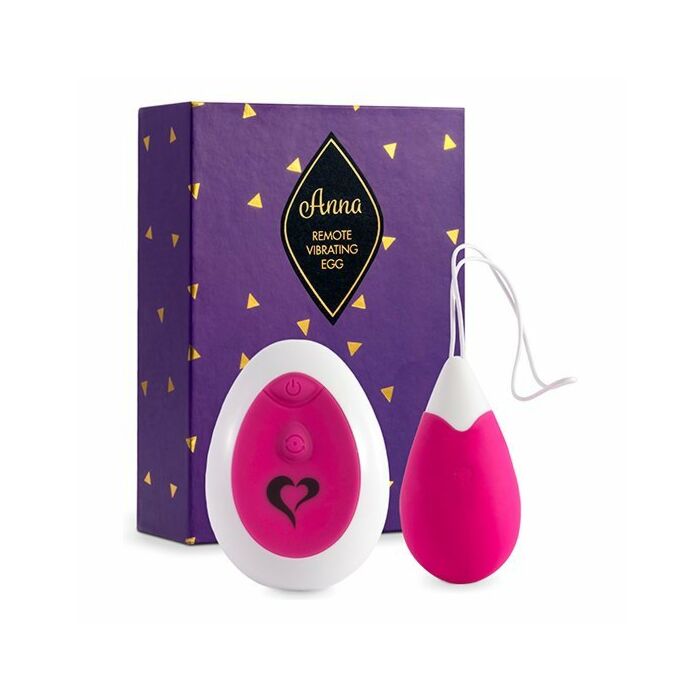 Feelztoys - anna vibrating egg remote deep pink