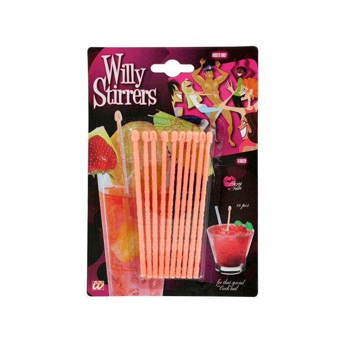 Set of 10 willy stirrers