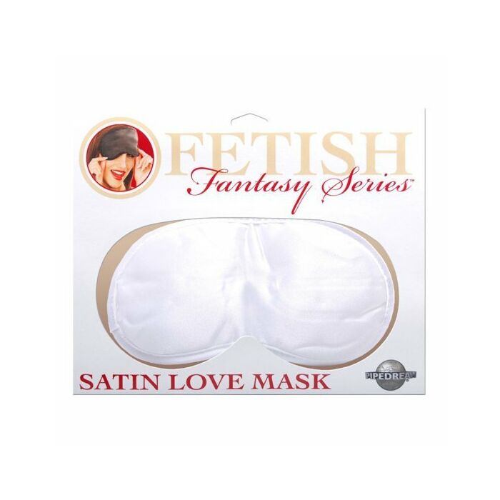 Fetish fantasy satin love mask white