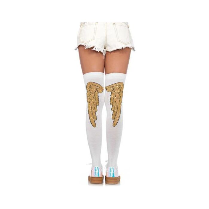 Leg avenue lurex angel wing over the knee