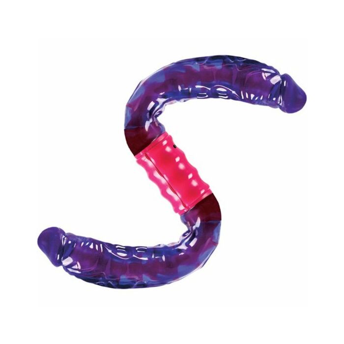 Dual vibrating flexi-dong purple