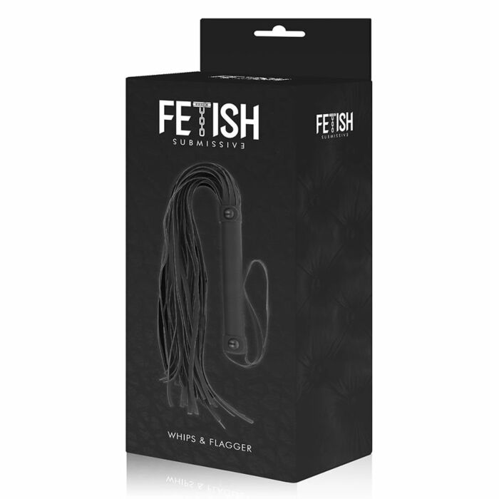 Fetish submissive  flogger vegan leather