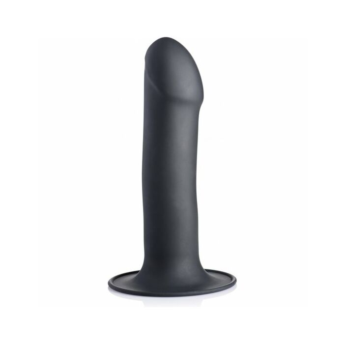 Flexible silicone dildos - black