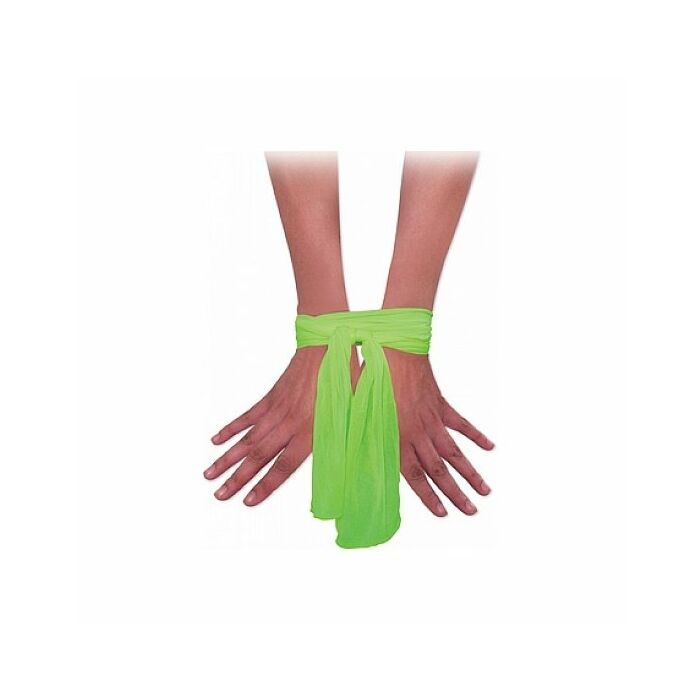 Neon nylon love ties green