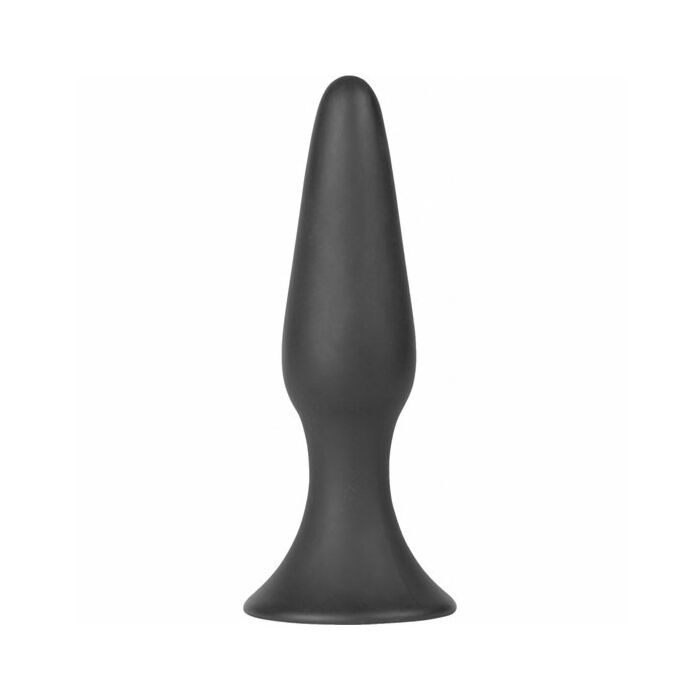 Nathan small conical butt-plug with suction cup - black