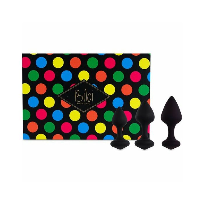 Feelztoys - bibi butt plug set 3 pcs black
