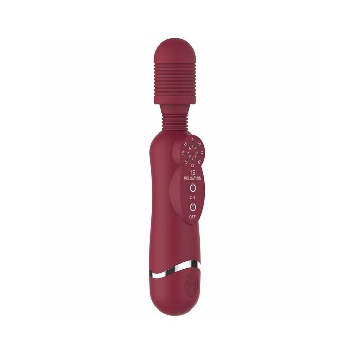 Silicone massage wand - red