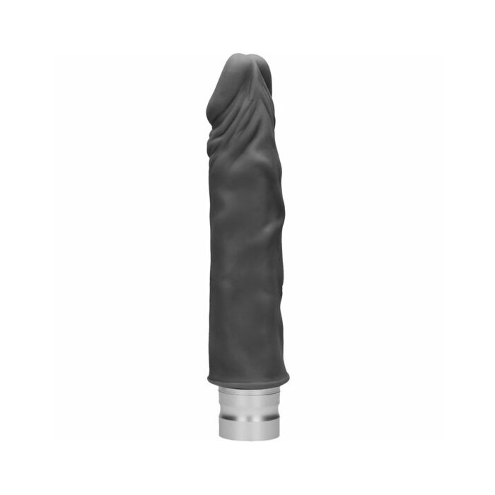 20 cm realistic vibrating dildo black