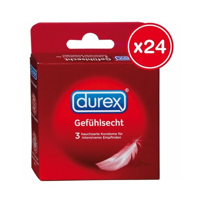 Durex gefuhlsecht 24 x 3 pcs