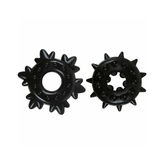 Renegade spike rings black