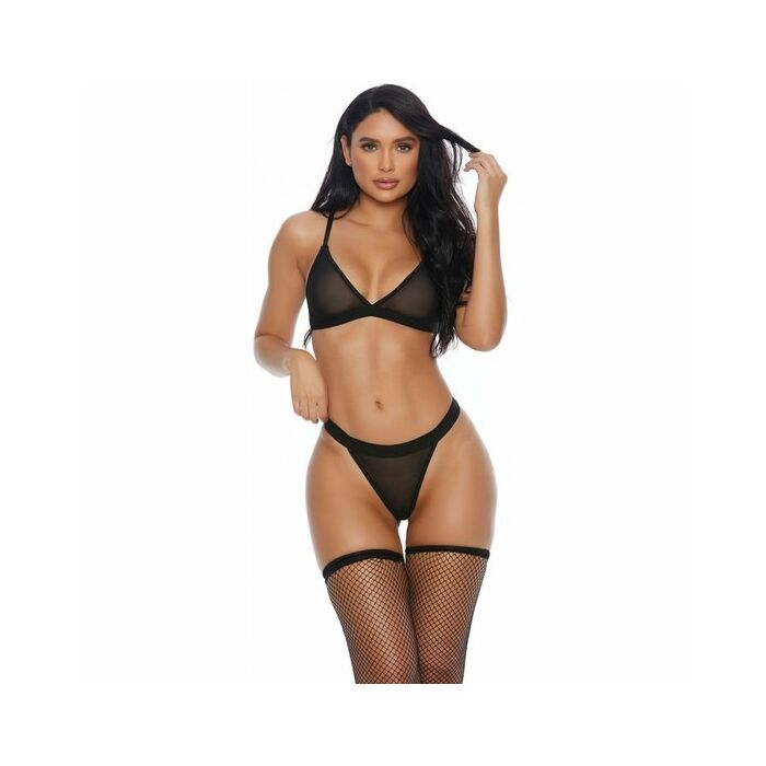 Heer romance bra and panty black