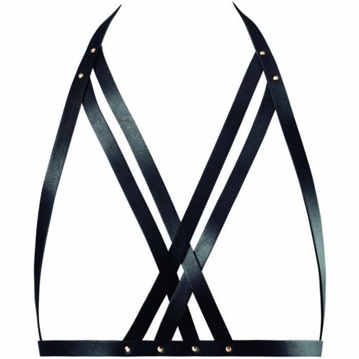 Bijoux indiscrets maze halter bra harness black