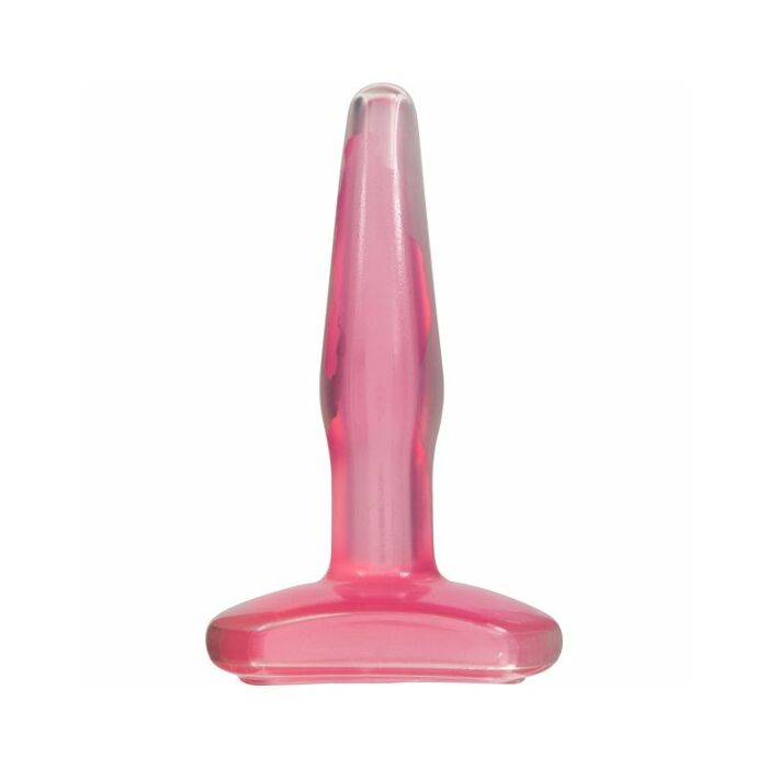 Small buttplug crystal pink jelly