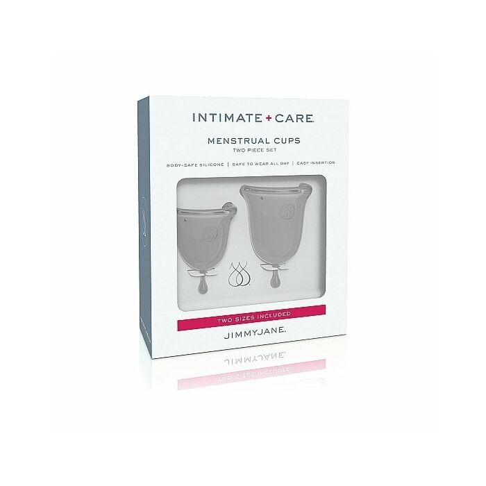 Jimmyjane intimate care menstrual cups  clear