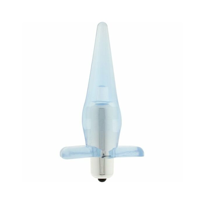 Power vibrating buttplug blue