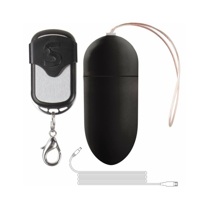 Rechargeable vibrating egg - black