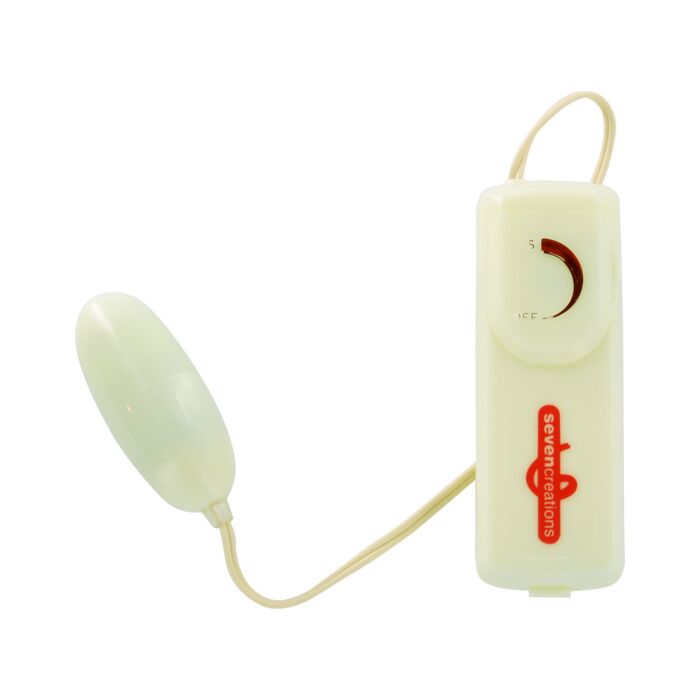 Glow in the dark - vibrating egg with controller