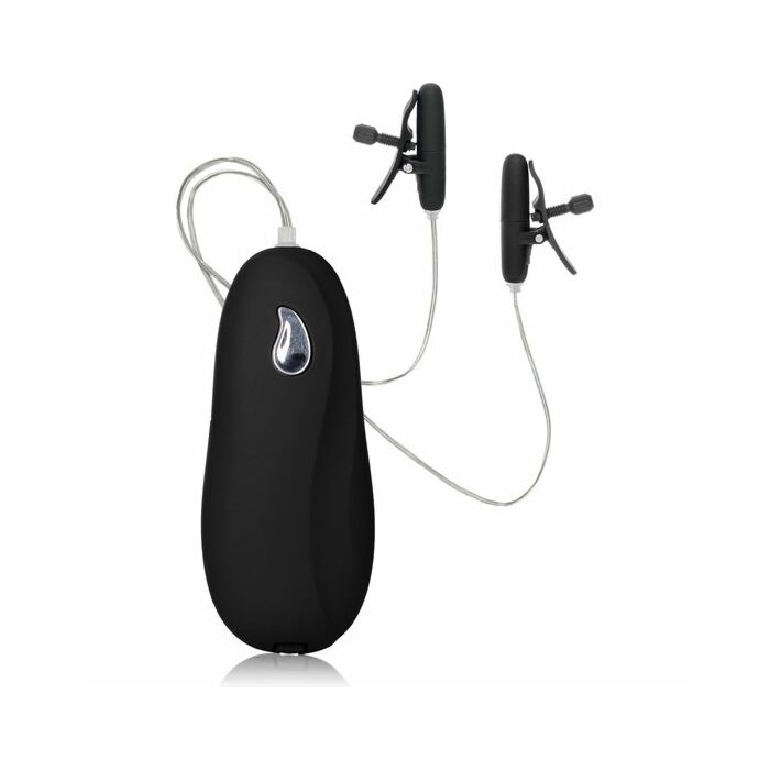 Black Vibrating Nipple Clamps