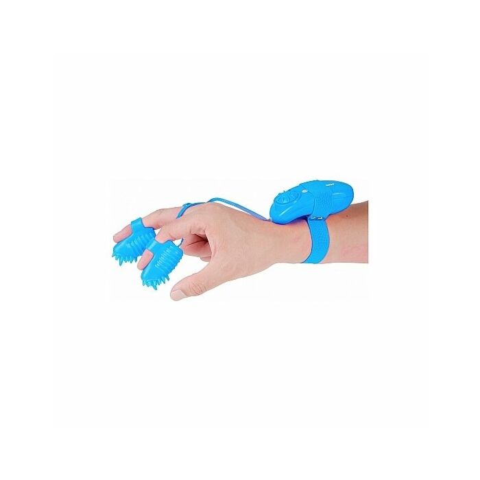 Neon magic touch finger fun blue