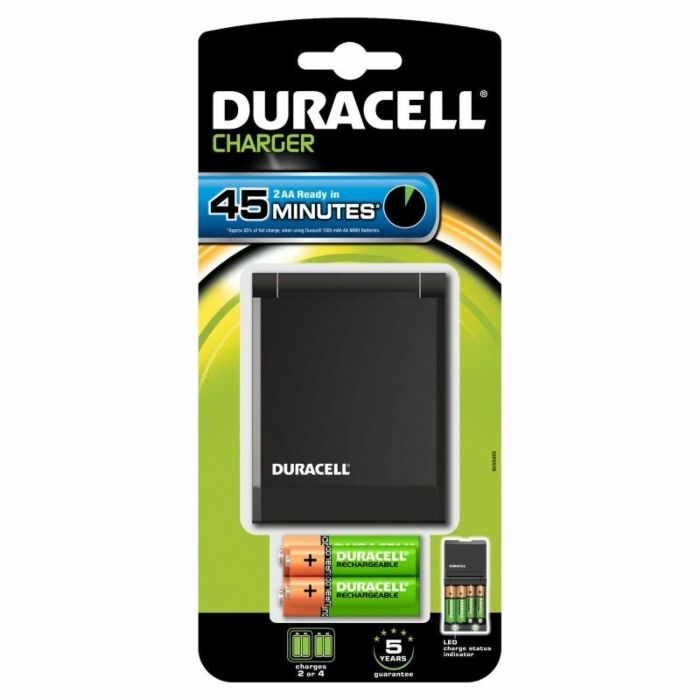 Duracell charguer 45min. + 2xaa 1700mah + 2xaaa 750mah
