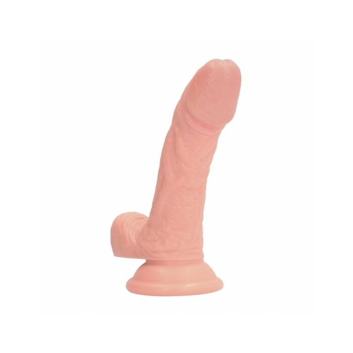 5 inch curved realistic dildo - flesh
