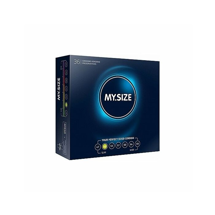 My size natural latex condom 49 width 36 pcs