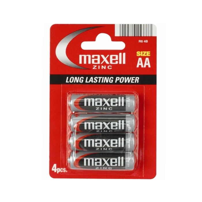 Maxell Zinc AA LR6 4-Pack Batteries: Infinite Energy