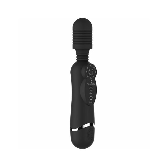 Silicone massage wand - black