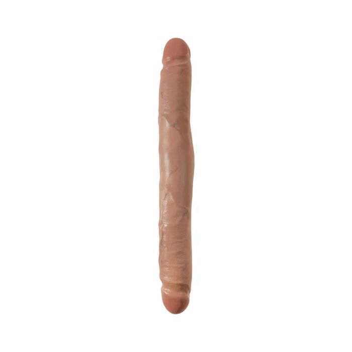 King cock 12 slim double dildo tan