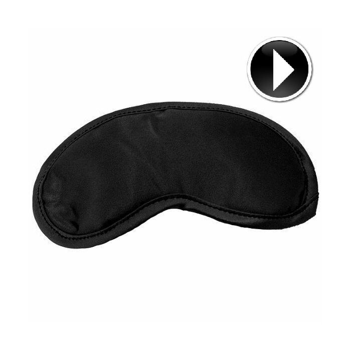 Sex & michief satin blindfold black,