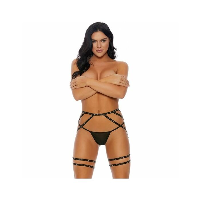 Put a stud in it garter belt gold