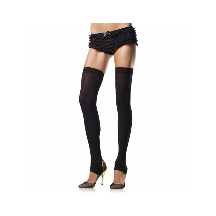 Leg avenue opaque stirrup thigh highs