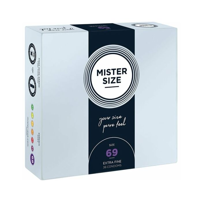 Mister size 69- preservativos extrafinos  (36 pack)
