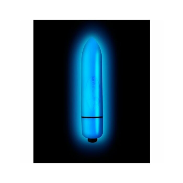 Rocks-off vibrating bullet neon nights laser blue