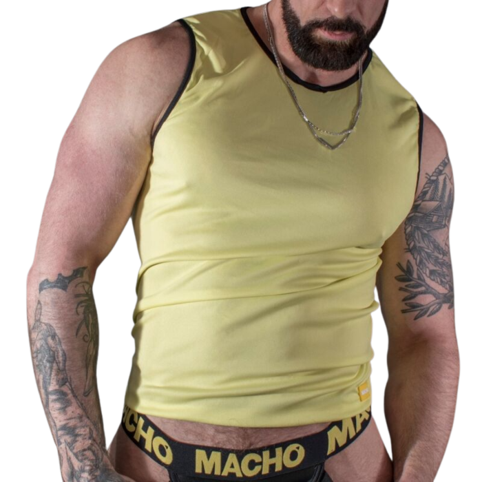Yellow Macho T-Shirt - Sporty S/M