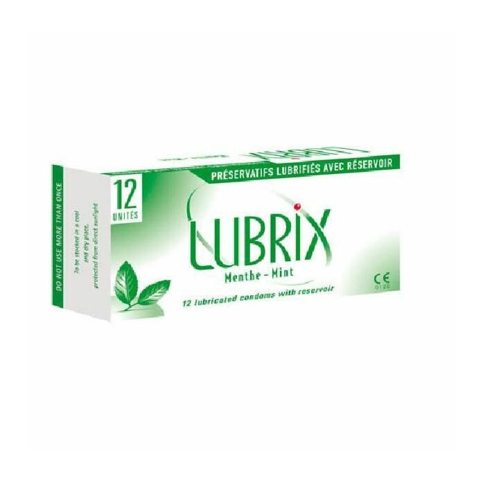 Lubrix box 12 units mint flavor