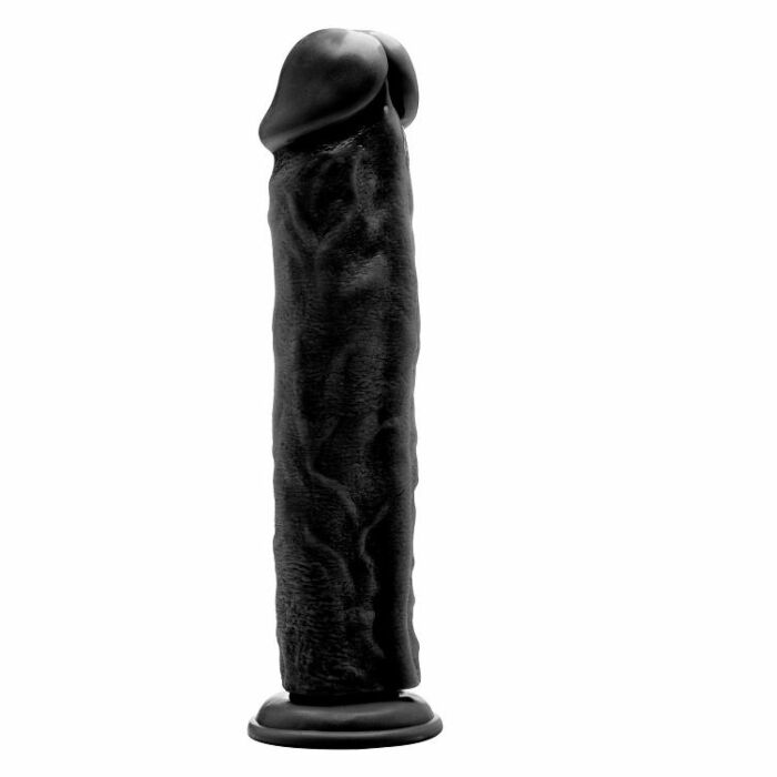 Real rock realistico 019 black dildo 295 cm