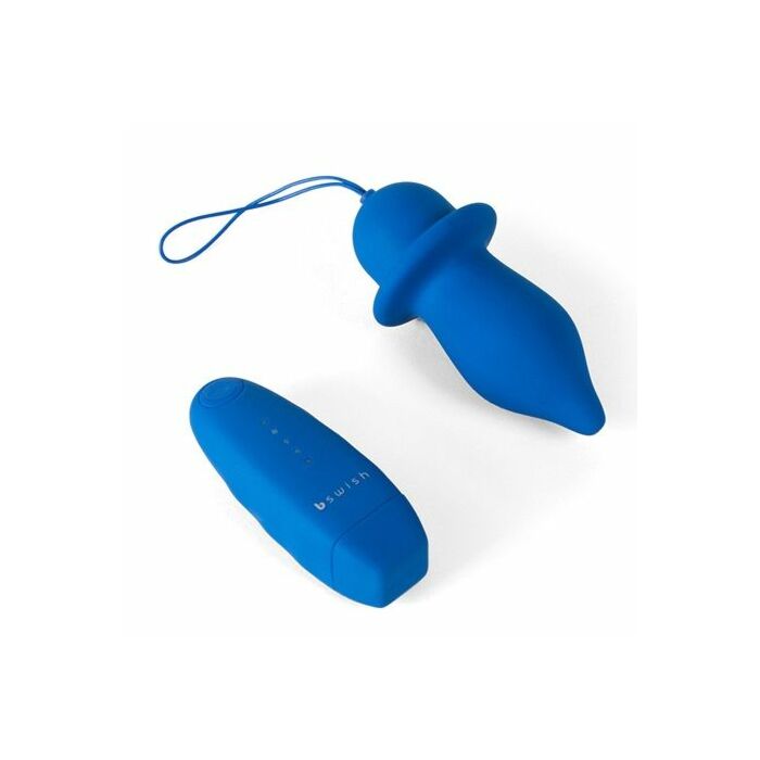 B swish bfilled classic anal plug blue remote control