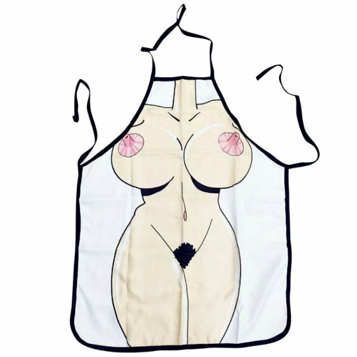 Sexy naked girl apron