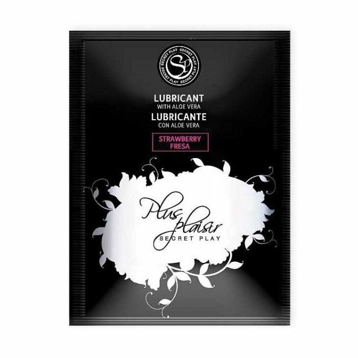 Secret play plaisir plus strawberry lubricant with aloe vera 4ml