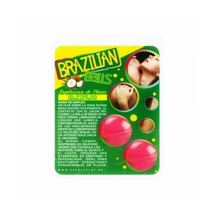 Brazilian balls with champagne strawberry flavor