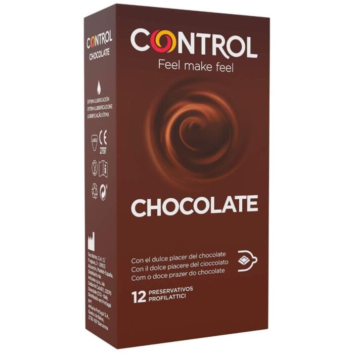 Chocolate flavored condoms 12 units