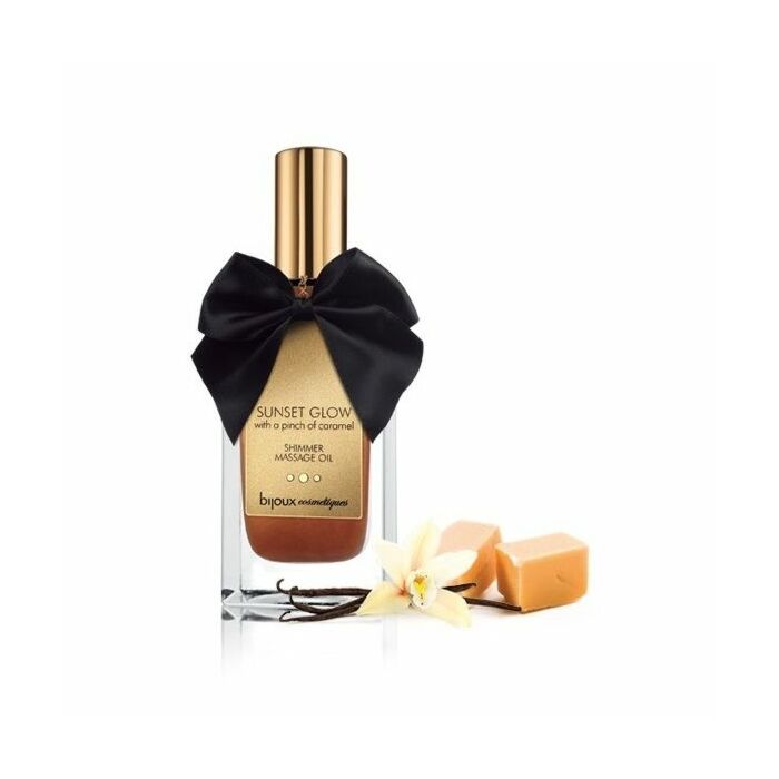 Massage oil edible glitter sunset