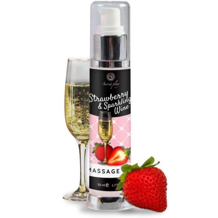 Secretplay - Massage Oil Strawberries & Champagne 50 ml