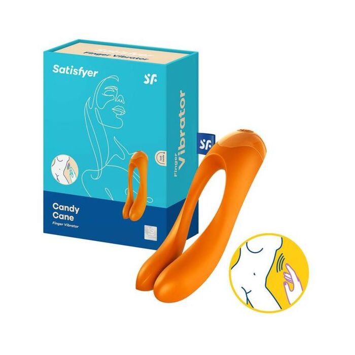 Orange Candy Cane Vibrator