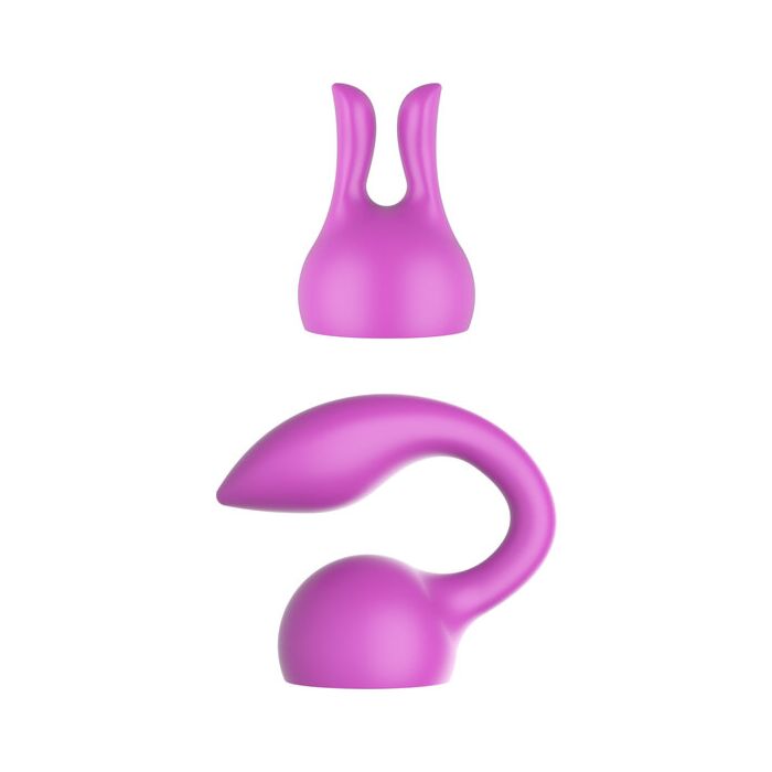 Personal Massager Heads - Fuchsia | Silicone Accessories