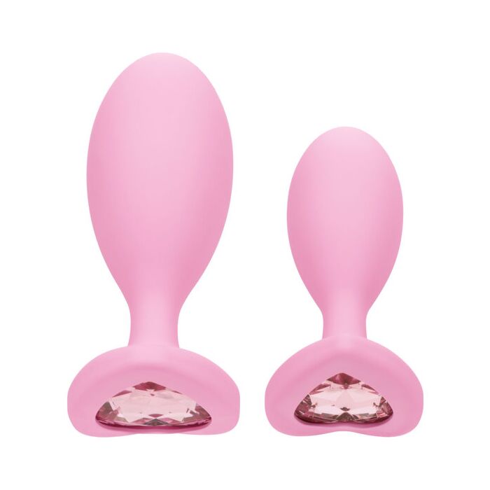 Crystal Pink Set - Graduated Anal Plugs