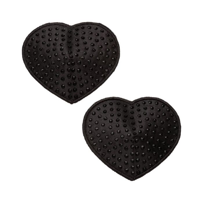 Heart Gem Nipple Covers Glam - Black