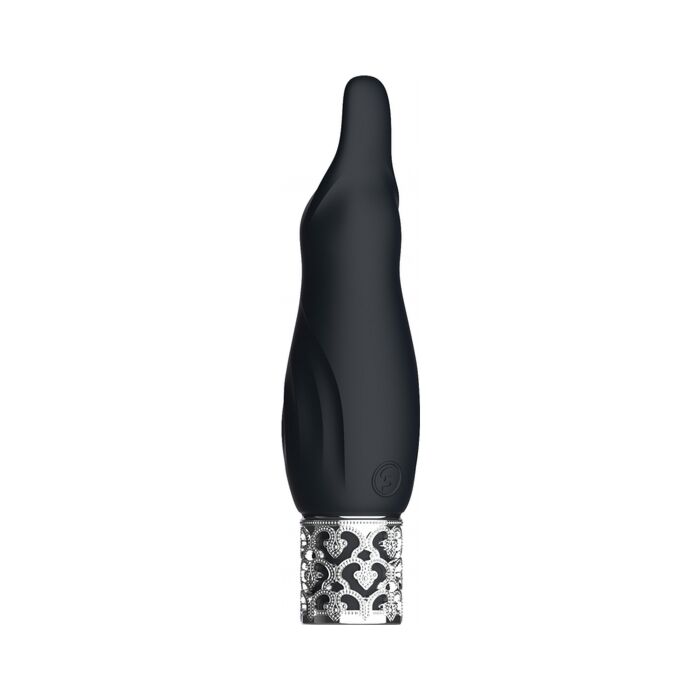 Rechargeable silicone bullet vibrator - black | Sparkle